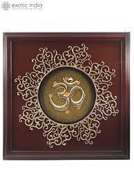 46 Large Om Wall Hanging In Brass