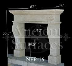 New Hand Carved Stone Fireplace Mantels