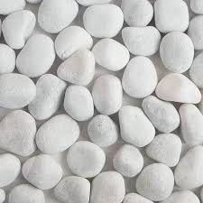Rajtai Unpolished White Pebbles Natural