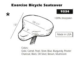 All Sheepskin Exercise Bike Seat Cover