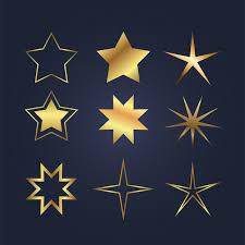 Premium Vector Golden Stars Icon