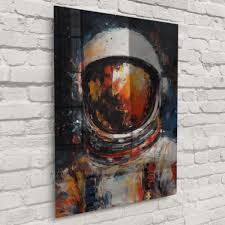 Astronaut In Paint Acrylic Prints