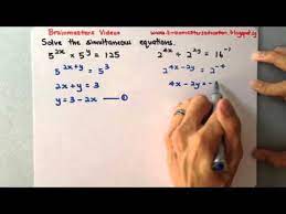 Simultaneous Exponential Equations