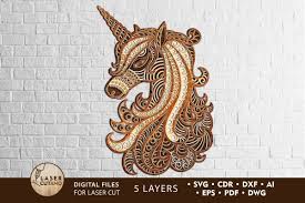 Unicorn Multilayer Wall Art Decoration