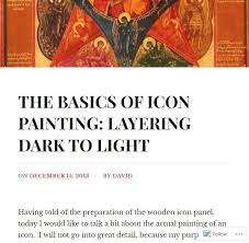 Icon Painting Layering Dark To Light