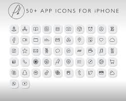 App Icons For Iphone Ios14 Silver Grey