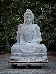 Large Andesite Stone Buddha Statue From