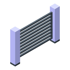 Garden Fence Icon Isometric Of Garden