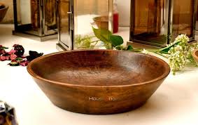 Wooden Round Bowl Serving Ng