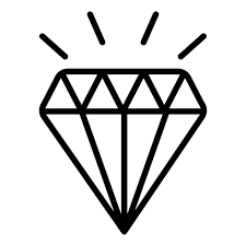 Diamond Icon On Transpa Background
