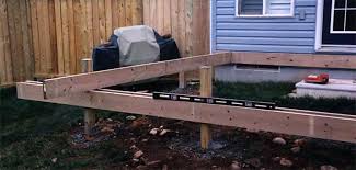 how to install 2x8 deck beams