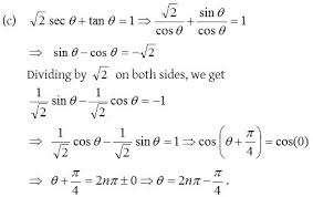 Of Trigonometric Equations