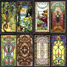 Window Frosted Stained Glass S