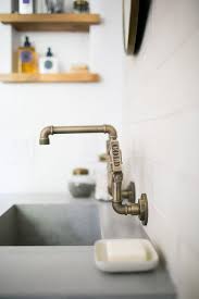 Satin Nickel Vintage Wall Faucet