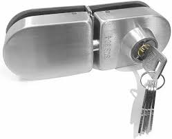Abs Glass Door Lock With 5 Keys Only
