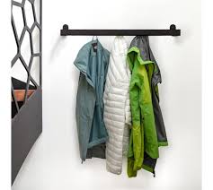 Wall Coat Rack Industrial With 9 Hooks