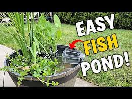 Easy No Plug Fish Pond Tutorial For