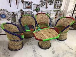 Handicraft Cane Bamboo Chairs With