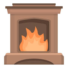 Burning Fire Icon Cartoon Vector Wood