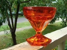 Viking Modern Fire Orange Art Glass