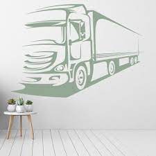 Truck Large Lorry Wall Decal Sticker Ws