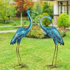 Statues Blue Heron Lawn Ornaments