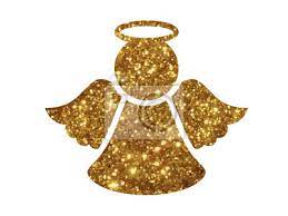 Vector Golden Glitter Angel