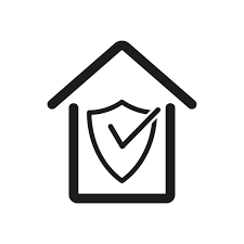 Home Security Icon Home Protection Sign