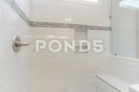 Modern White Bathroom With Shower Stall