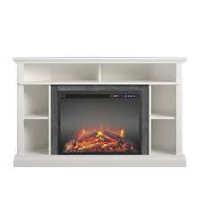 Parlor 47 625 In Electric Corner Fireplace Tv Stand In White