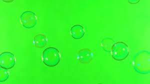 Bubbles Green Screen Stock
