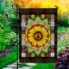 Sunflower Garden Flag Hippie House