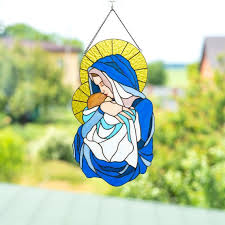 Virgin Mary Stained Glass Window