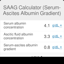 Saag Calculator Serum Ascites Albumin