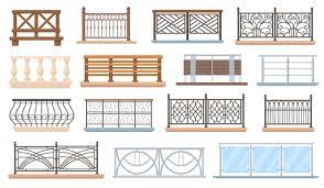 Premium Vector Balcony Railing Wooden