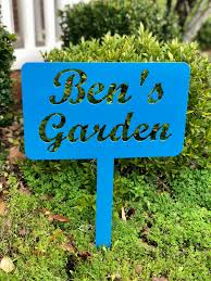 Metal Garden Sign