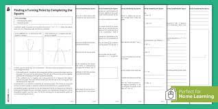 Turning Point By Completing The Square