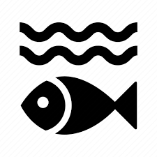 Fish Fishing Under Water Icon