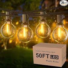 50ft Outdoor Festoon String Lights