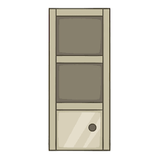 Grey Bookcase Icon Cartoon Ilration