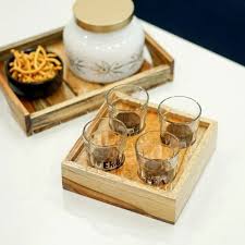 Wooden Tea Serving Tray Packaging Type