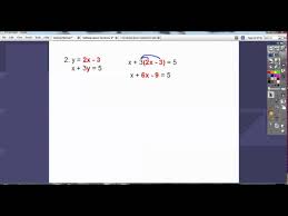 Solve Linear Systems By Substitution