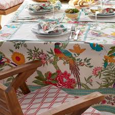 Multi Cotton Tablecloth 80043a