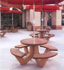 Concrete Round Table Concrete Tables