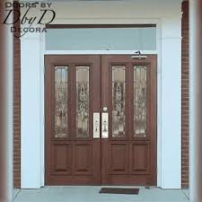 Double Doors And Sidelites Wood Doors