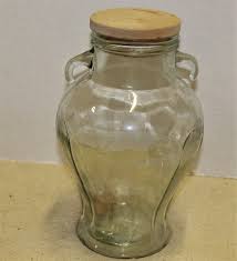 Vintage Pot Belly Jar With Lid