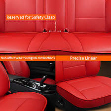 Car Leather Custom Fit Seat Covers Set