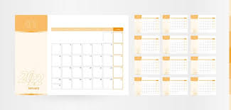 Horizontal Planner For The Year 2022 In