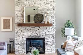 Lovely Painted Brick Fireplaces In The