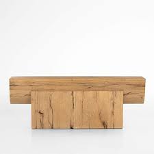 Albie Wood Oak Console Table Crate